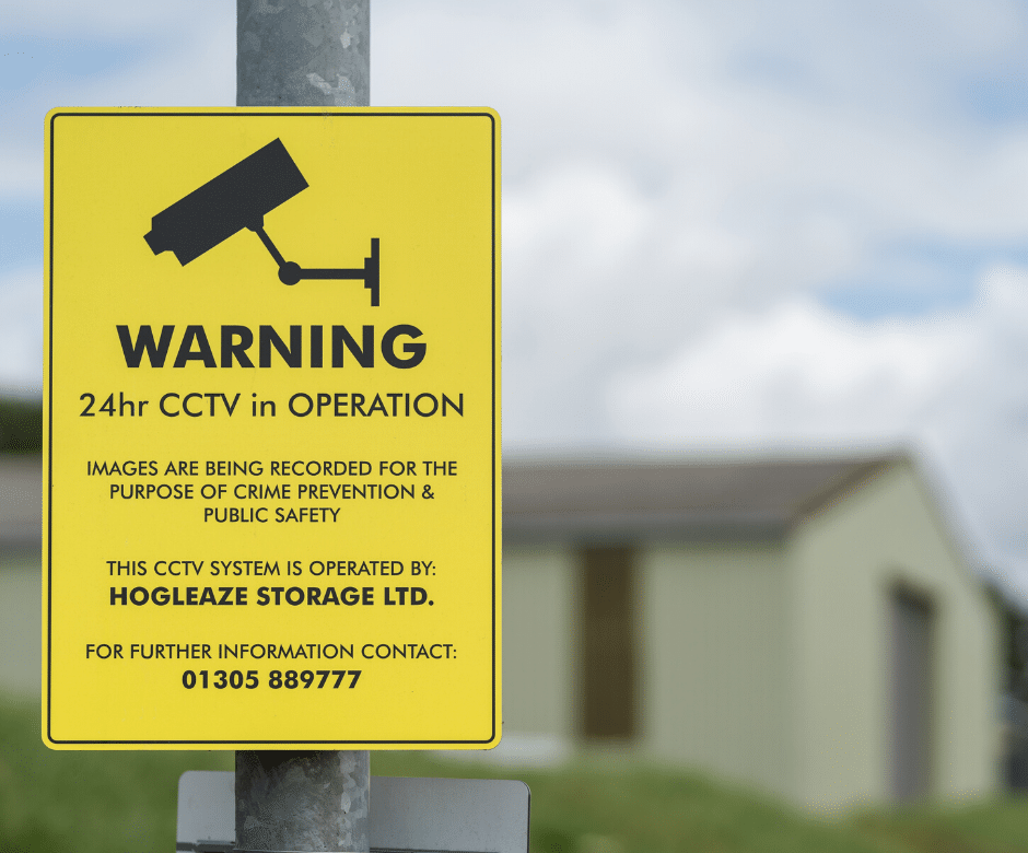Security features at our outdoor storage unit
