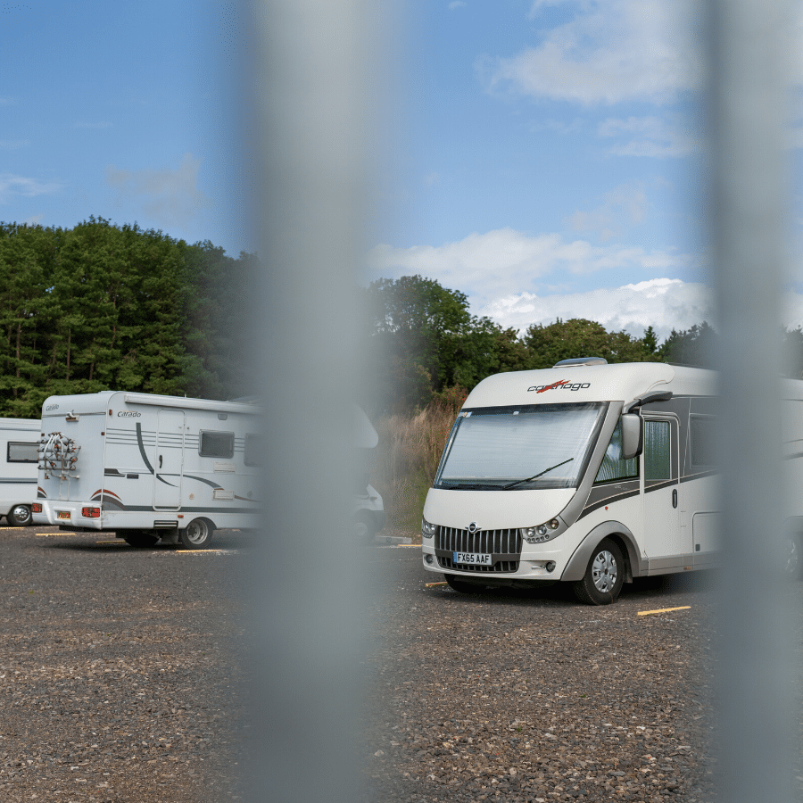 Outdoor motorhome storage