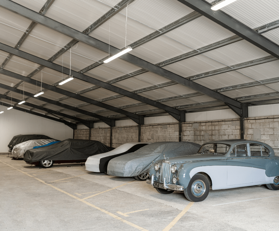 Indoor car storage units